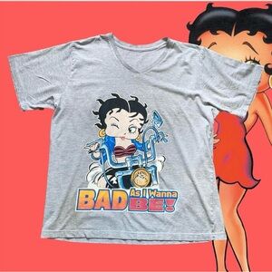 Gray Kids T-Shirt with Cartoon Print